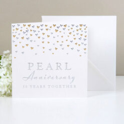 30 Years Together Pearl Anniversary Card