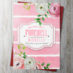 Farewell Card Personalised