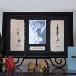 Ogham Plaque with Photo