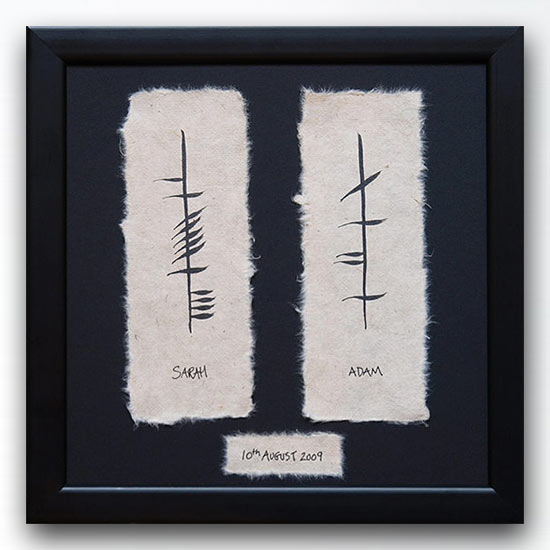 The Ogham Plaque with Date