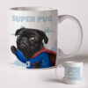 Super Pug Mug 2 (Personalised Mug)