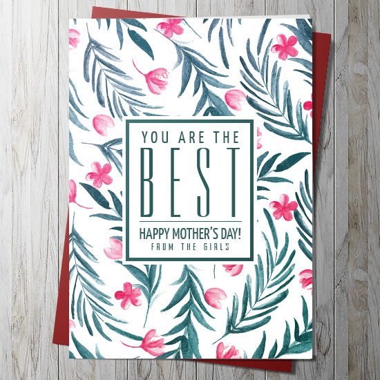 You Are The Best Happy Mothers Day Card Personalise