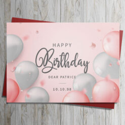 Birthday Card Balloons