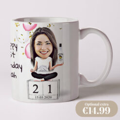 Birthday Caricature for her design 3