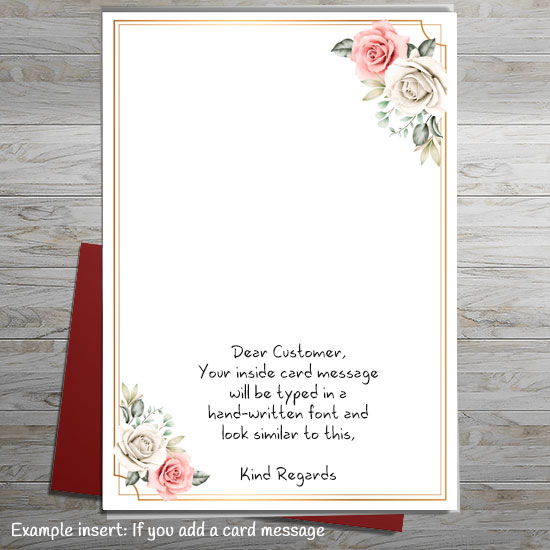 Thank You Floral Card (Personalise) - Image 3