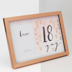 4 x 6 18th Birthday rose gold frame