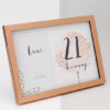 4 x 6 21st Birthday rose gold frame