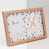 4 x 6 50th Birthday rose gold frame