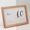4 x 6 60th Birthday rose gold frame