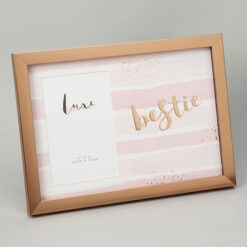 4x6 - Luxe Rose Gold Photo Frame Bestie