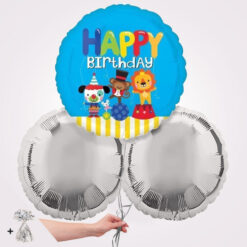 Birthday Circus Fun Foil Balloon Bouquet