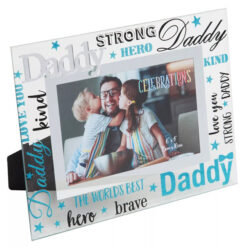 Cheerful Glass Photo Frame Daddy