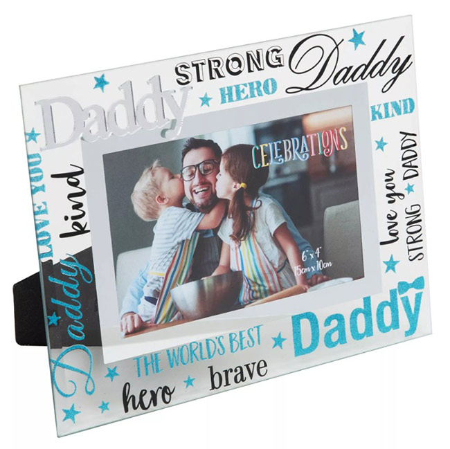 Cheerful Glass Photo Frame Daddy