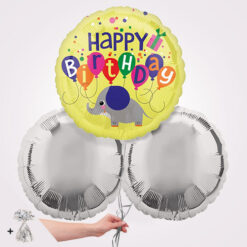 Elephant Happy Birthday Foil Balloon Bouquet