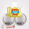 Happy Birthday Beer Shape Foil Balloon Bouquet