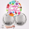 Happy Birthday Polka Dots Foil Balloon Bouquet