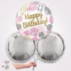 Happy Birthday Gems Foil Balloon Bouquet