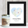 2 Hearts Map Wedding Gift Set 5