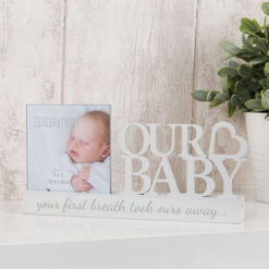 4x4 - Celebrations Cut Out Photo Frame Our Baby