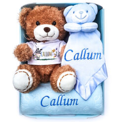 Personalised Baby Boy Hamper