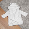 Bambino Babys First Bathrobe 3 to 6 Months White