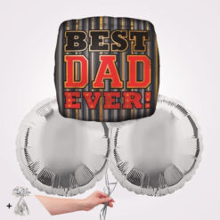 Best Dad Ever Foil Balloon Bouquet