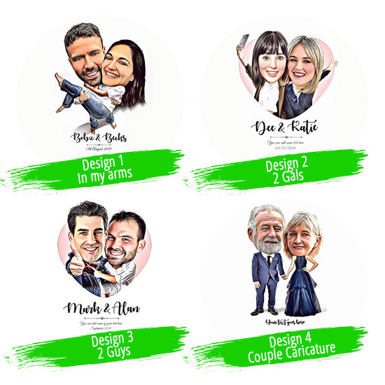 Cushion Caricature Anniversary Gift - Image 3