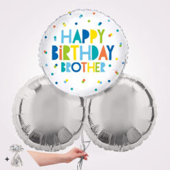 Happy Birthday Brother Foil Balloon Bouquet