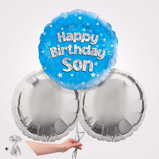 Happy Birthday Son Foil Balloon Bouquet
