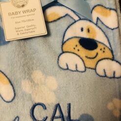 Doggy Baby Boys Printed Wrap Blanket 2