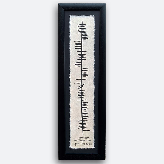 Bless this house Ogham