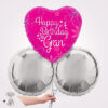 Happy Birthday Grandma Heart Foil Balloon Bouquet
