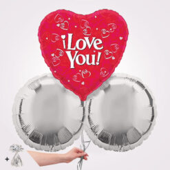 I Love You Foil Balloon Bouquet