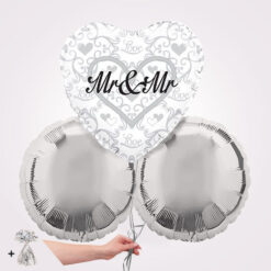 Mr & Mr Heart Foil Balloon Bouquet