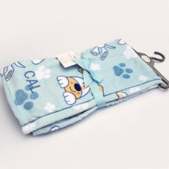Doggy Baby Boys Printed Wrap Blanket (Can Personalise)