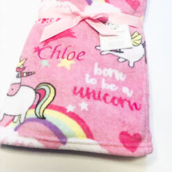 Unicorn Baby Girls Printed Wrap Blanket2