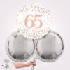 65th Happy Birthday Sparkling Fizz Foil Balloon Bouquet