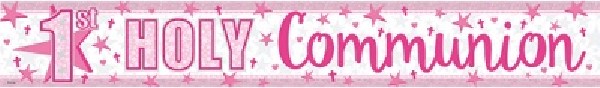 2.7M Pink Communion Banner