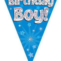 3.9M Birthday Blue Party Bunting