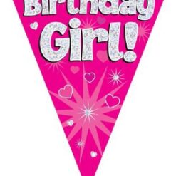 3.9M Birthday Girl Party Bunting