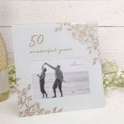 Golden Anniversary 50th Anniversary Floral Frame