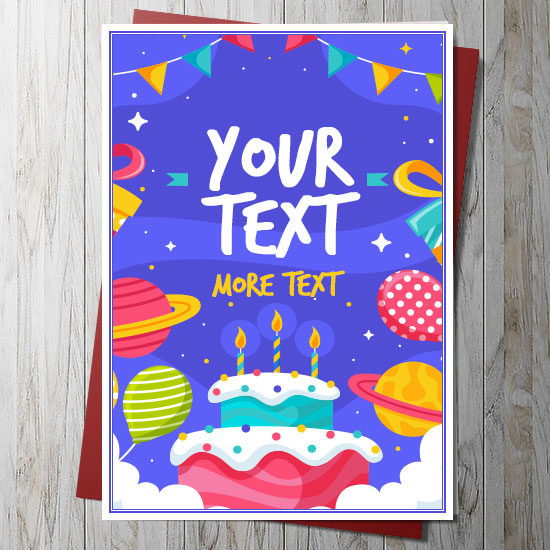 Add Your Own Text Celebration Card