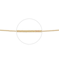 9ct YEL Curb 46cm CHAIN