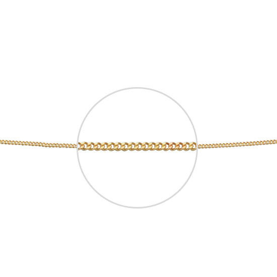 9ct YEL Curb 46cm CHAIN