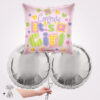 Congrats Its a Girl Square Foil Balloon Bouquet
