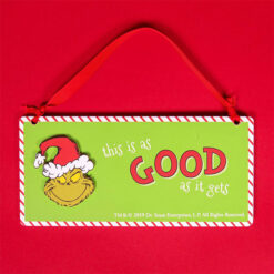Grinch Naughty & Good Double Sided Hanging Plaque