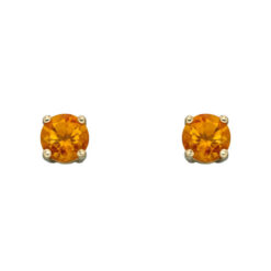 November birthstone - Gold stud earrings