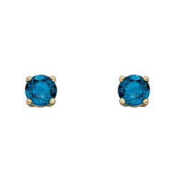 December birthstone - Gold stud earrings