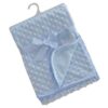 Blue Mink & Fleece Back Blanket