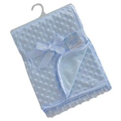 Blue Mink & Fleece Back Blanket
